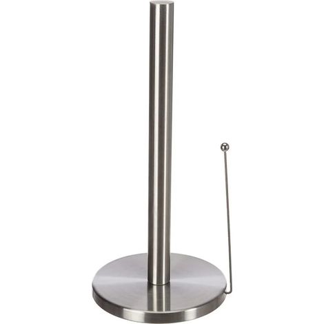 Porte-rouleau de cuisine vertical en acier inoxydable, sans perçage, pour papier cadeau, 33 cm, couleur argent (1/5)