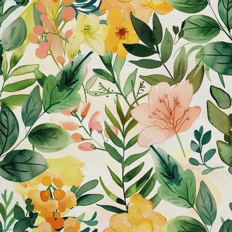 Tissu décoratif d'extérieur Oxford - Motif printemps I DX7543 (1/5)