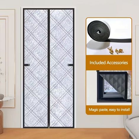Rideau de porte épais, isolant thermique et coupe-froid, 80210 cm - rideau de porte coupe-vent et insonorisant. (1/5)