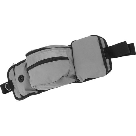 Hundetrainingstasche aus Polyester, grau, mit mehreren Taschen, herausnehmbarem Leckerlibeutel für den Außenbereich (1/5)