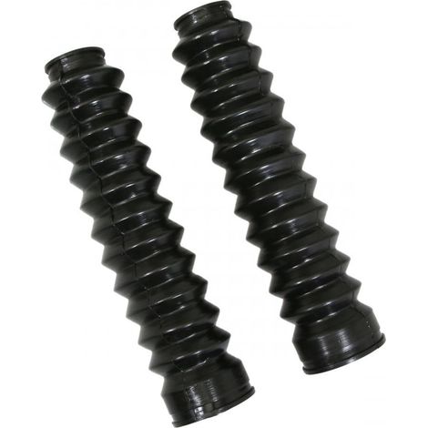 Paire soufflet caoutchouc fourche noir pour mobylette cyclomoteur