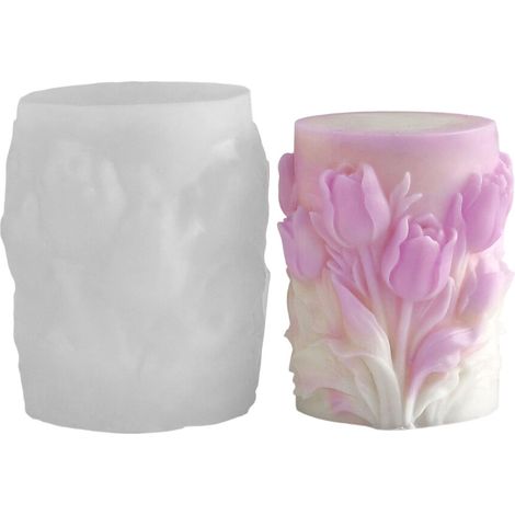 Stampo in silicone con fiore in rilievo per stampo de-5475
