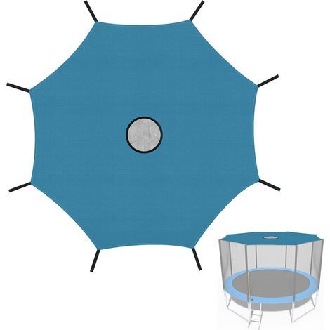 Accessoires pour Trampolines Trampoline Sunshield 12inch Sunshield for 8-Bar Trampoline Waterproof and UV Resistant (1/4)