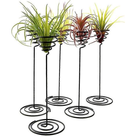 Support pour pot de fleurs en fer noir créatif avec base en forme d'ananas, pour la maison (1/4)