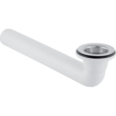 Geberit Curva di allacciamento 90° con piletta di scarico, per sifone a incasso per lavabo, 240446001