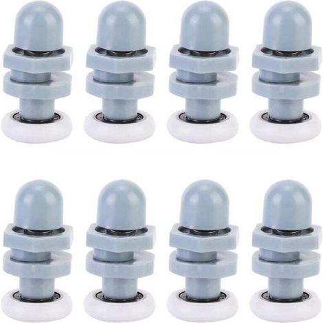 Robuste Duschtürschienen aus Kunststoff, Gleitlager für Badezimmerglas-Ersatzteile (20 mm)