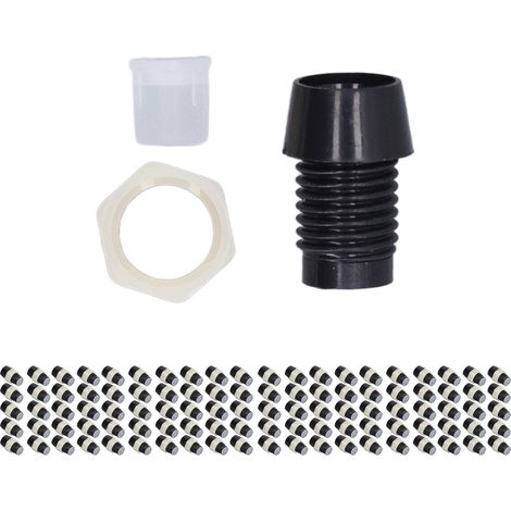 Kit de 100 supports LED 5 mm en plastique, clips de fixation pour panneaux, noir. (1/5)