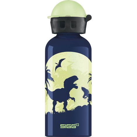 SIGG Kids Water Bottle Glow Moon Dinos thermos 0,4 L Bleu, Jaune (1/4)