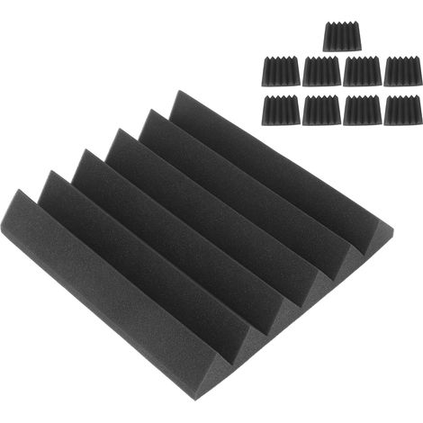 Lot de 10 panneaux acoustiques en mousse insonorisante pour studio à domicile, isolation phonique (1/5)