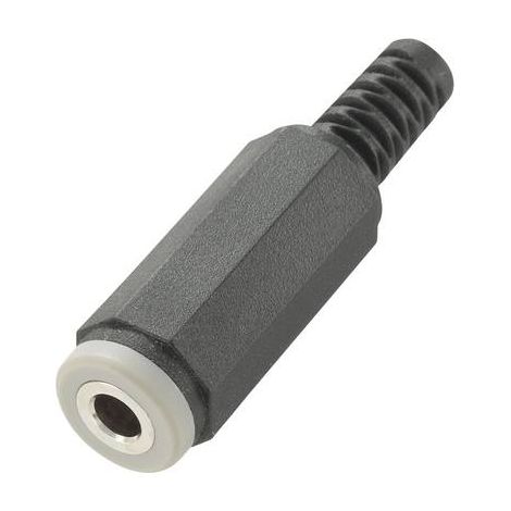 Jack 3.5 mm femelle, droit TRU COMPONENTS 718477 Nombre de pôles: 4 stéréo noir 1 pc(s) S849751 (1/2)
