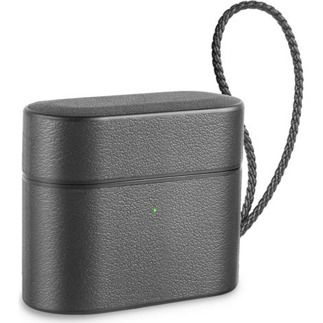 Custodia protettiva in vera pelle realizzata a mano per AirPods 3, compatibile con la ricarica wireless e dotata di indicatore LED. I materiali resistenti in PC e flessibili in TPU garantiscono una pr (1/2)