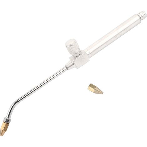 Soplete de gas, alta temperatura, llama fina, acero inoxidable, soldadura de joyería (1/5)