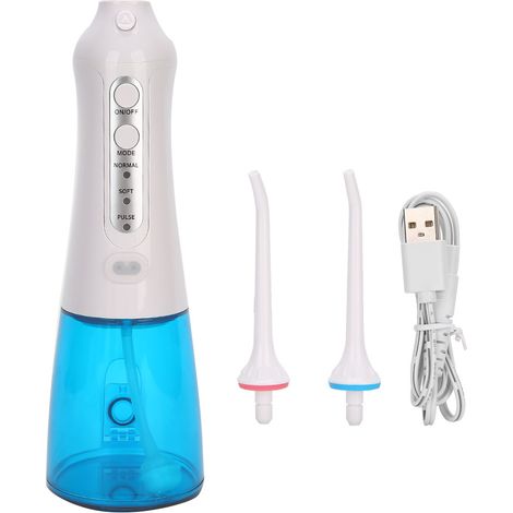 Irrigateur buccal électrique rechargeable, nettoyeur dentaire à jet d'eau portatif, outil de soins bucco-dentaires (1/5)