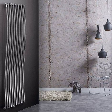 Termoarredo per bagno in acciaio Aliseo  Bianco  380 mm (1/4)