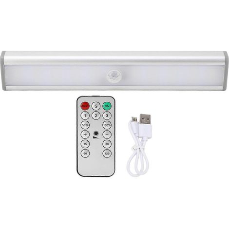 350 Lumen Bewegungsmelder-Lampe, weißes Licht, magnetisch, wiederaufladbar, kabellos, LED-Schrankleuchte