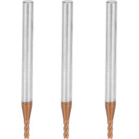 3 Fraises CNC en Carbure de Tungstène pour Usinage Métal - 2 x 50 x 4 Dents - Lot de 3 (1/5)