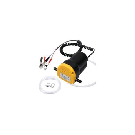 12V 80W Dieselpumpe, elektrische Transferpumpe zum Ablassen von Motoröl, Dieselölpumpe für Kfz-Flüssigkeitsabsauggeräte, Motoröl - Crezuo
