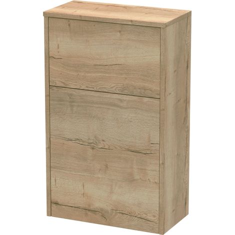 Chartley Floor Standing WC Toilet Unit (Pan & Cistern Not Included), 500mm - Woodgrain Autumn Oak - Balterley