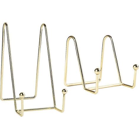 Lot de 2 cadres photo de bureau avec chevalets en fer, support pour photos et albums photo.-815 cm