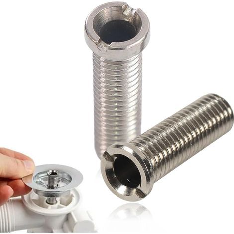 Stück silberne 30-mm-Schrauben für Spülbeckenabflusssiebe, Edelstahl-Hohlschrauben, Abflussstopfenschrauben, für Küchenspülen-Abflussstopfen, Küchenwaschbecken-Zubehör