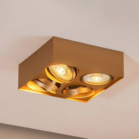 [GEBRAUCHT] B-Ware Argon Riesta Deckenstrahler Leuchte Gold Vierflammig Lampe Innenbeleuchtung