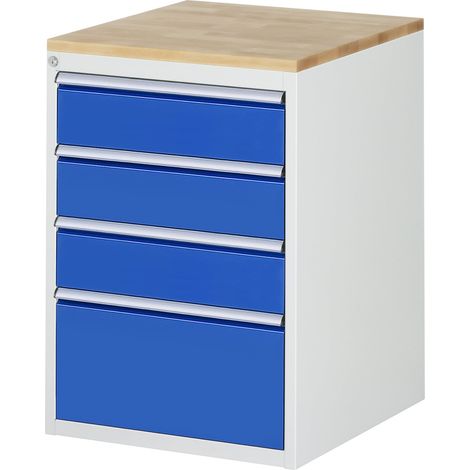 Rau Schubladenschrank Buche-Top und 4 x Schubl.-L 3x150 1x270mm (1/5)