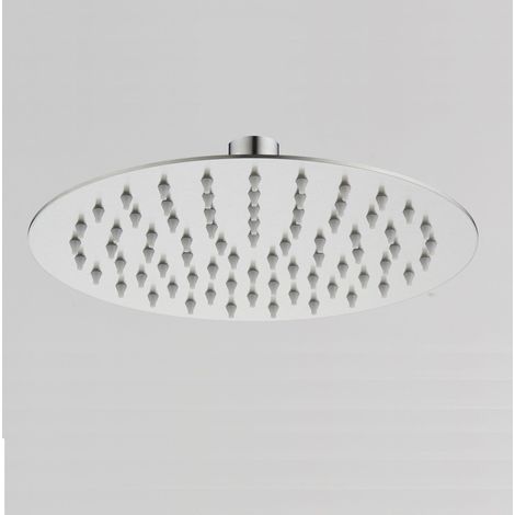 Soffione doccia ultraslim tondo acciaio inox lucido D30 cm IBIZA Cromato