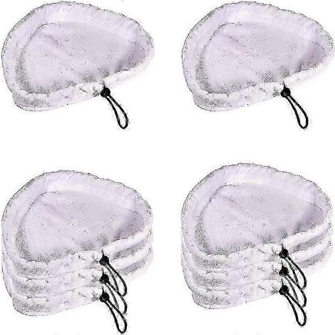 Balai vapeur AURA, 8 pièces, chiffons en microfibre, lingettes de nettoyage vapeur en microfibre, pièces de rechange lavables (1/4)