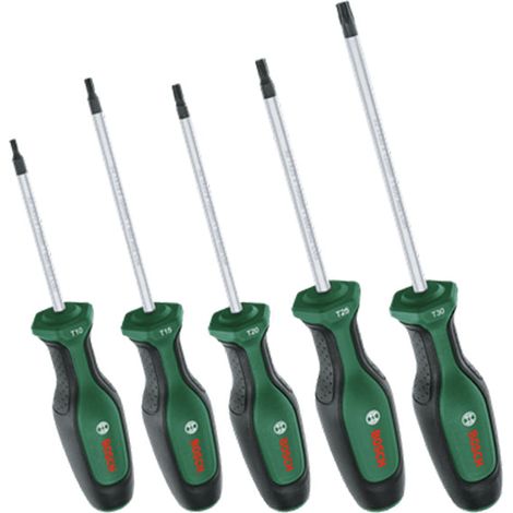 BOSCH 1600A02BX6 Set de cicno destornilladores Allen-Torx