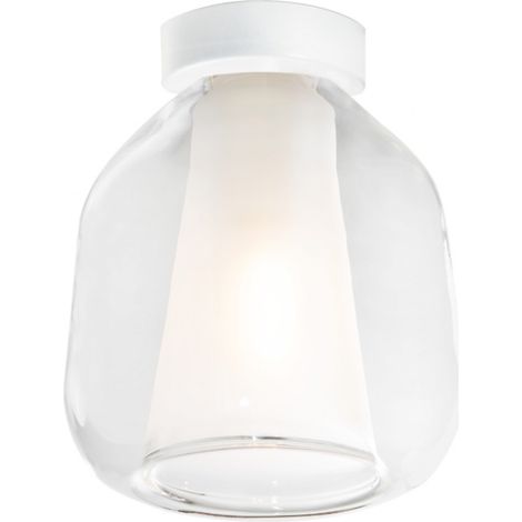 Plafoniera moderna top light double skin 1176bi pl1 beta tr e27 led vetro lampada soffitto (1/5)