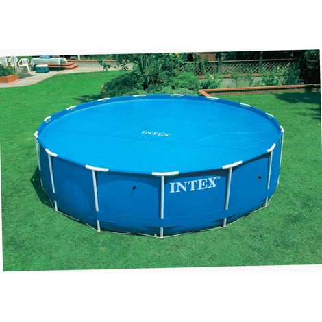 Intex – Bâche solaire pour piscine ronde 305 cm – Diamètre 290 cm – Épaisseur 120 microns – Polyéthylène – Sac de transport inclus