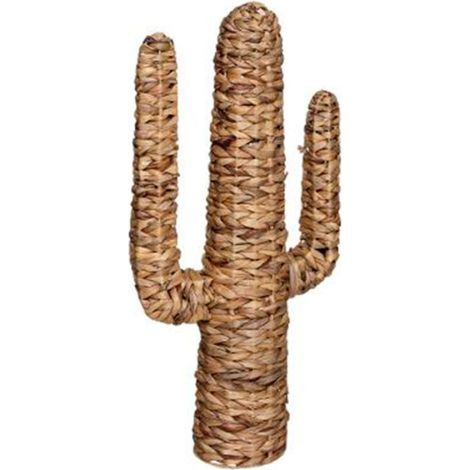 Atmosphera – Cactus déco 'Hacienda' 75cm – Matière jacinthe – Dimensions L. 38,5 x l. 16,5 x H. 75 cm – Décoration intérieure naturelle