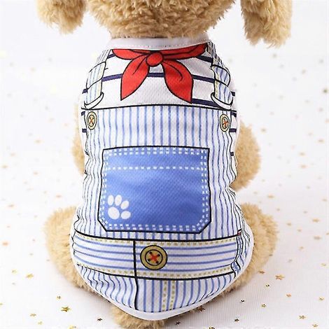 Camiseta de perro de dibujos animados, ropa de verano para perros pequeños, camiseta de chihuahua, chaleco para cachorros, ropa para mascotas Yorkshire Terrier, ropa para mascotas 12 (1/5)