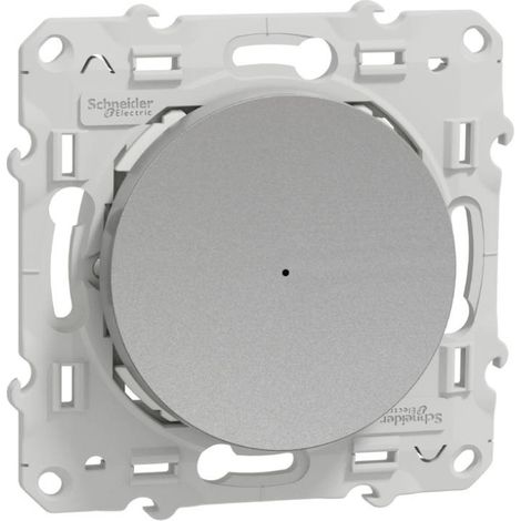 Wiser Odace - bouton poussoir - 10A - zigbee - alu (S530530W) (1/5)