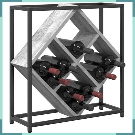 868222 étagère à vin Gris Sonoma 51 x 18 x 52,5 cm Bois d'ingénierie (1/5)