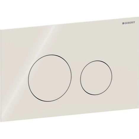 Geberit Sigma40 Round Dual Flush Plate - Sand Grey Glass