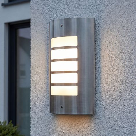 Außenwandleuchte Edelstahl IP44 wetterfest Haus Modern