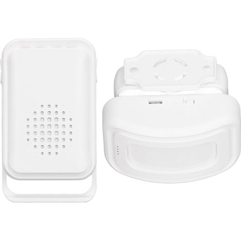 Sonnette sans fil avec détecteur de mouvement, alarme de sécurité à détecteur infrarouge, alimentation 5 V via micro USB (1/5)