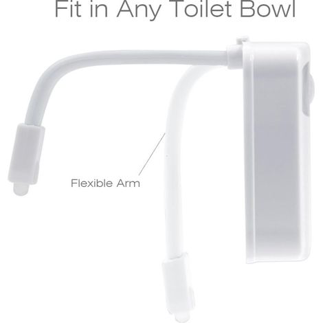 LED Lampe de Toilette Veilleuse, économie d'énergie, 8 Changement de Couleurs, PIR Détecteur de Mouvement éclairage adapte Tous Cuvette Siège/Salle de Bain-Fei Yu (1/4)