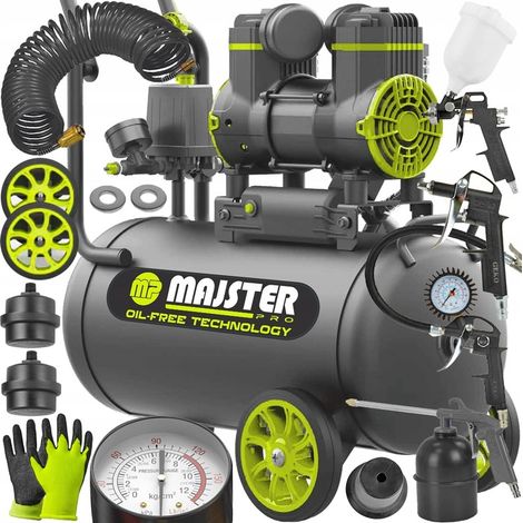 Compresseur professionnel sans huile 24L à induction silencieuse MP0067