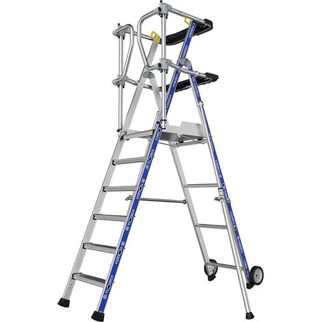 Stehleiter 6 Stufen - Maximale Arbeitshöhe 3.41m - 2272916
