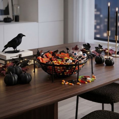 Spooky Spider Legs Halloween Bowl (1/2)