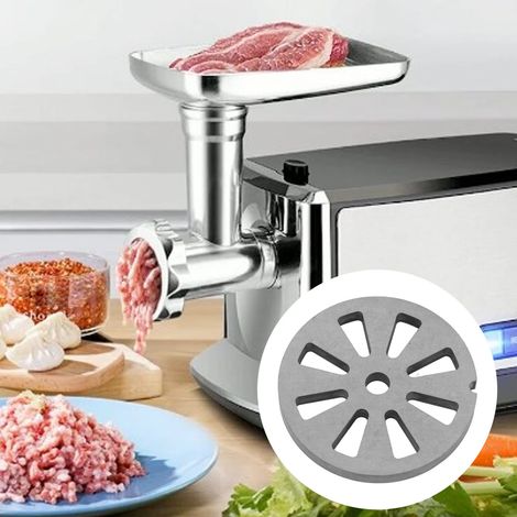 Ortviai Disque de Couteau pour Hachoir à Viande en Acier Inoxydable – Trou en Forme d’Éventail (1/4)