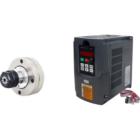 Moteur à broche, 2,2 kW, conception refroidie par eau, Avec VFD (1/2)