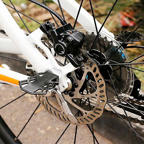 2 pièces repose-pieds en fer pour VTT, repose-pieds arrière antidérapants avec trou de 5mm (1/5)