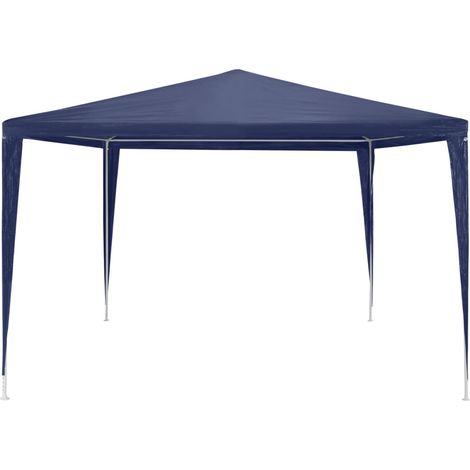 Tonnelle de jardin Tente de réception Chapiteau Bleu 3x3m (1/5)