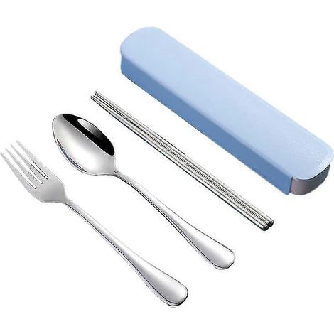 Ensemble de couverts de voyage, ensemble de couverts portables en acier inoxydable (1/4)