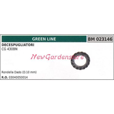 Rondella dado coppia conica GREENLINE decespugliatore CG 430BN 023146