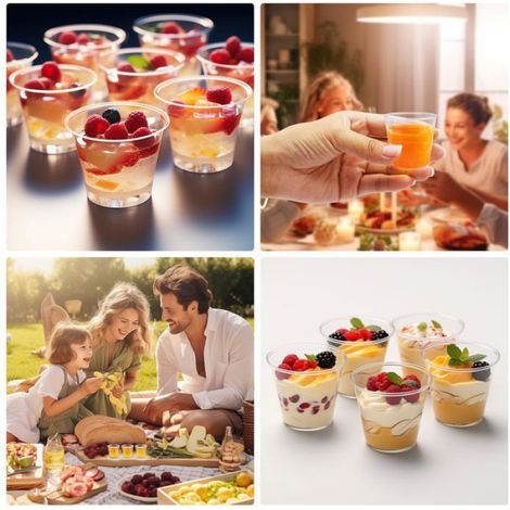 Verres shooter en plastique 30 ml, lot de 200 pièces transparentes pour fête, anniversaire, mariage et dégustation (1/5)