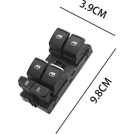 Die Teilenummer 3G0959857C ist für den Hauptschalter des elektrischen Fensterhebers und den elektrischen Fensterheber-Bedienschalter des Volkswagen Touareg 16-21 geeignet. (1/4)